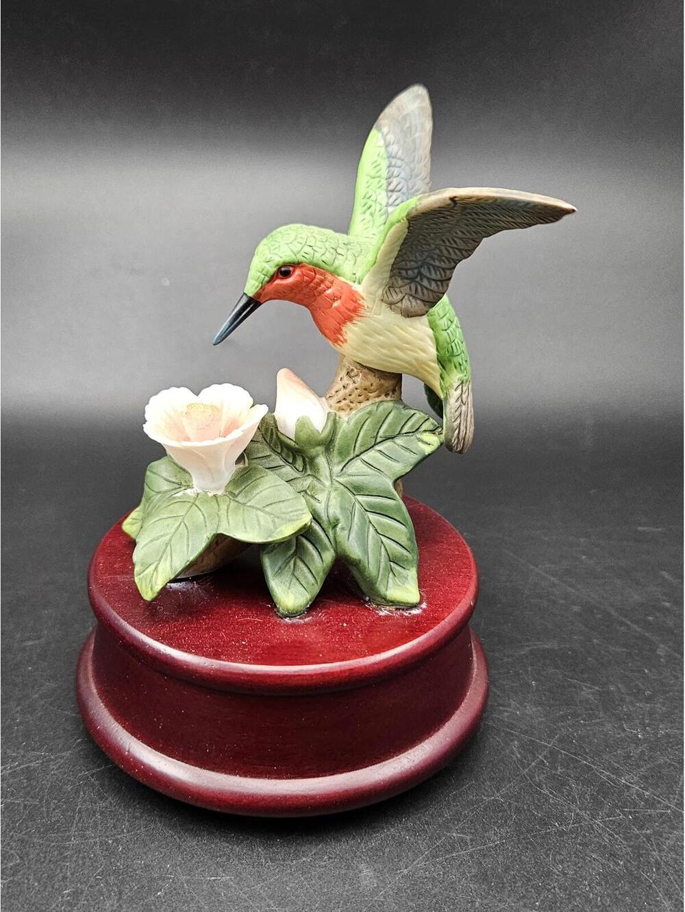 Vintage 1997 Genmore Corp Hummingbird Musical Figurine